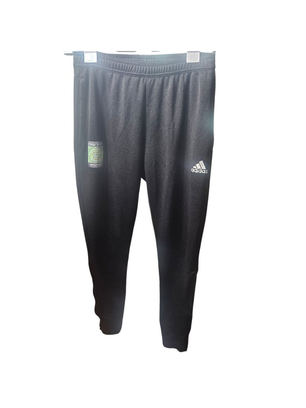 Adidas Mens Black Aeroready Sweatpants With Coerver Coaching Logo - Elastic Wais